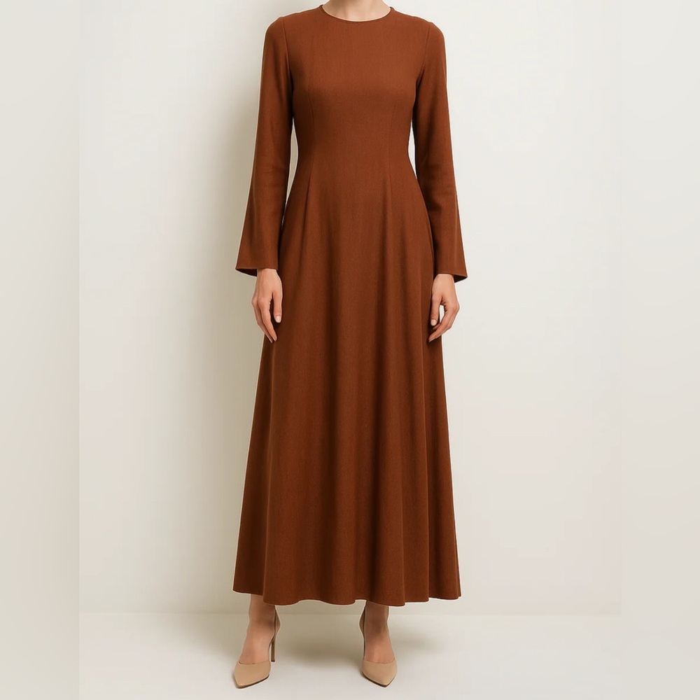 Zari Linen Dress Long Sleeve Dress